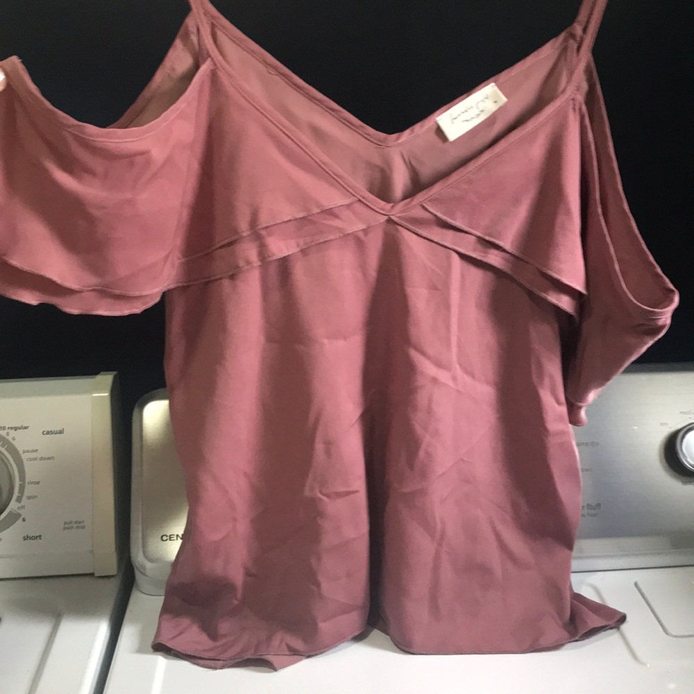 Lavender Field shoulderless top